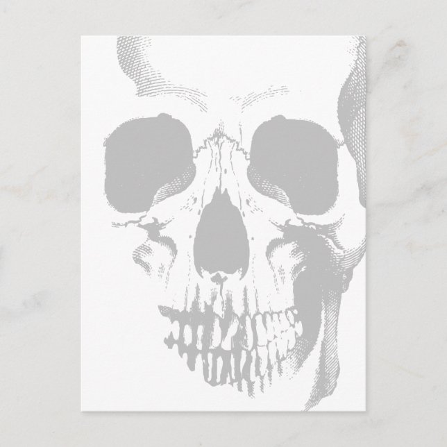 Postal Skull Face Gray (Anverso)