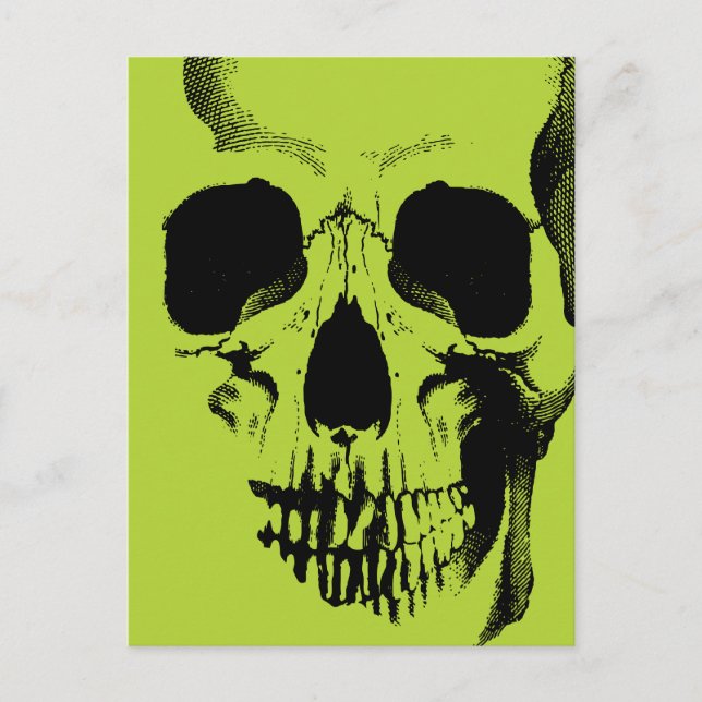 Postal Skull Face Green (Anverso)