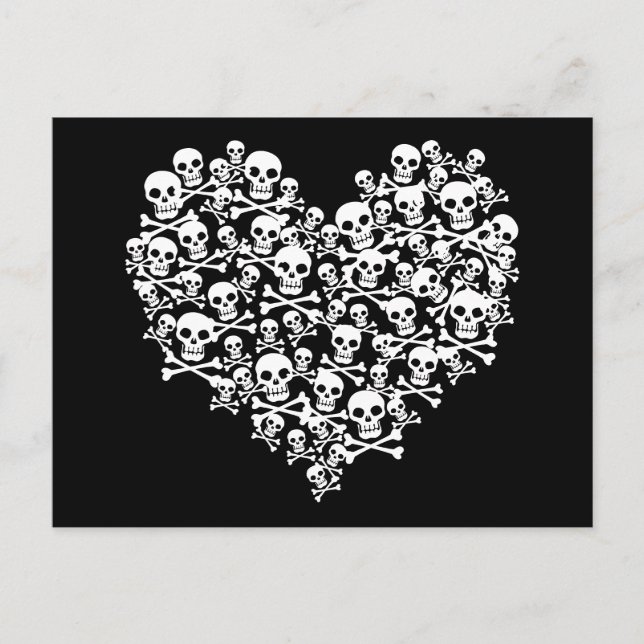 Postal Skull Heart (Anverso)