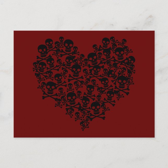 Postal Skull Heart (Anverso)