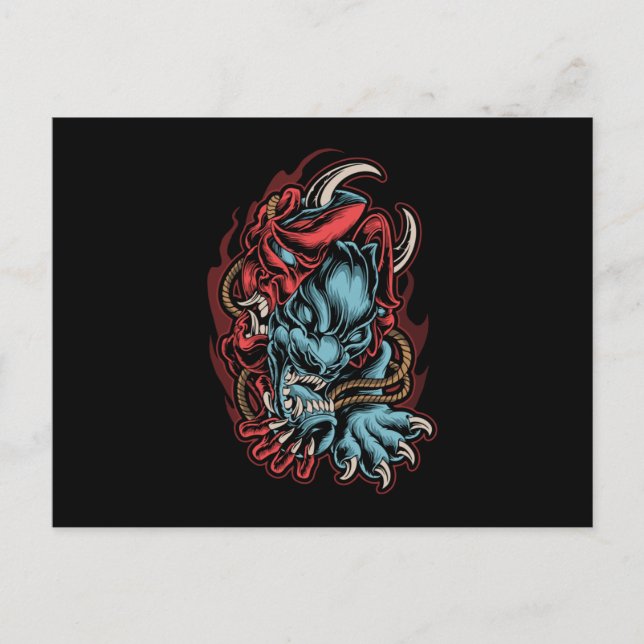 Postal Skull Japonés (Anverso)