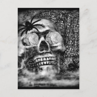 Postal Skull-Spider y Rosa-2012