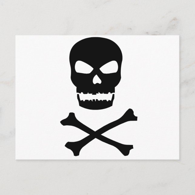 Postal Skull y Crossbone (Anverso)