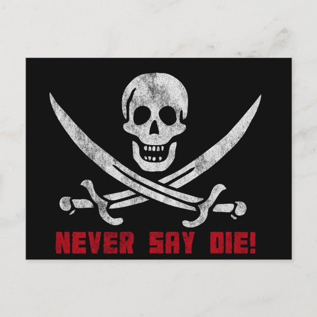 Postal Skull y Crossbone (Anverso)