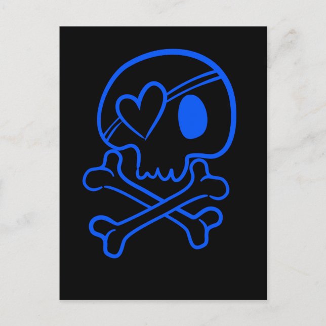 Postal Skull y Crossbone (Anverso)