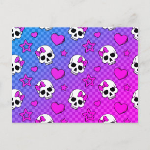 Postal Skully Pop Kawaii