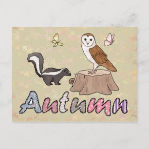 Postal Skunk und Eule