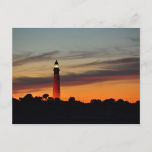 Postal Sky Naranja del faro de entrada Ponce