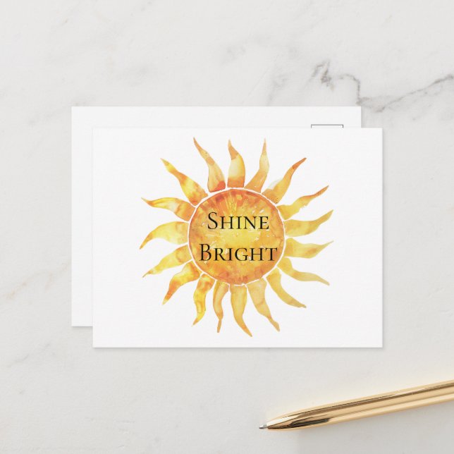 Postal Sky Sun Shine Bright (Anverso/Reverso In Situ)
