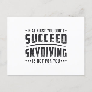 Postal Skydiver Succeed Skydiving Skydive Parachute Guay