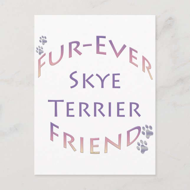 Postal Skye Terrier Furever Friend (Anverso)