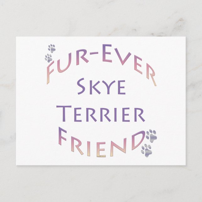 Postal Skye Terrier Furever Friend (Anverso)