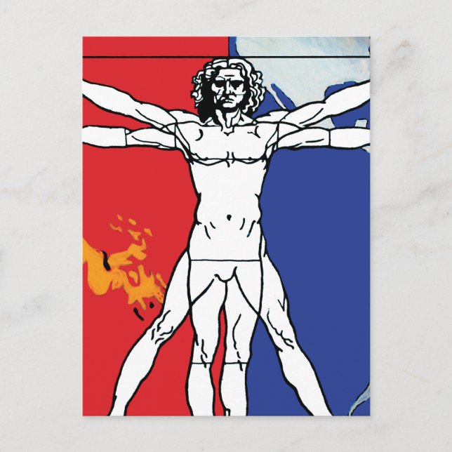 Postal Skylab 2 Vitruvian Man Mission (Anverso)