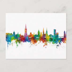 Postal Skyline Alemania de Freiburg