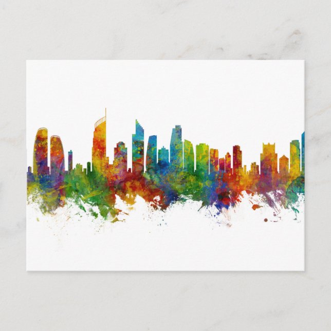 Postal Skyline Australia Gold Coast (Anverso)