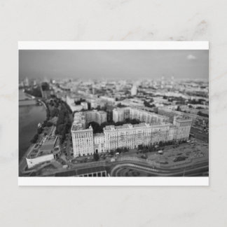 Postal Skyline B&W de Moscú