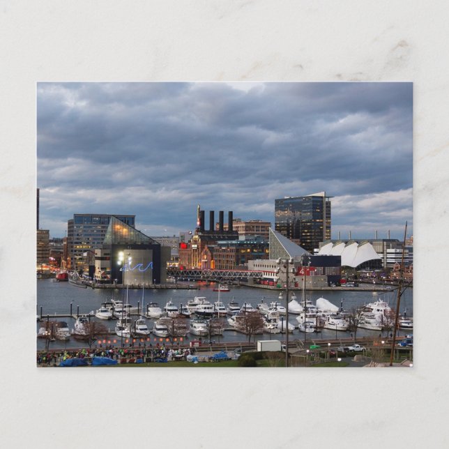 Postal Skyline Baltimore Sundown (Anverso)