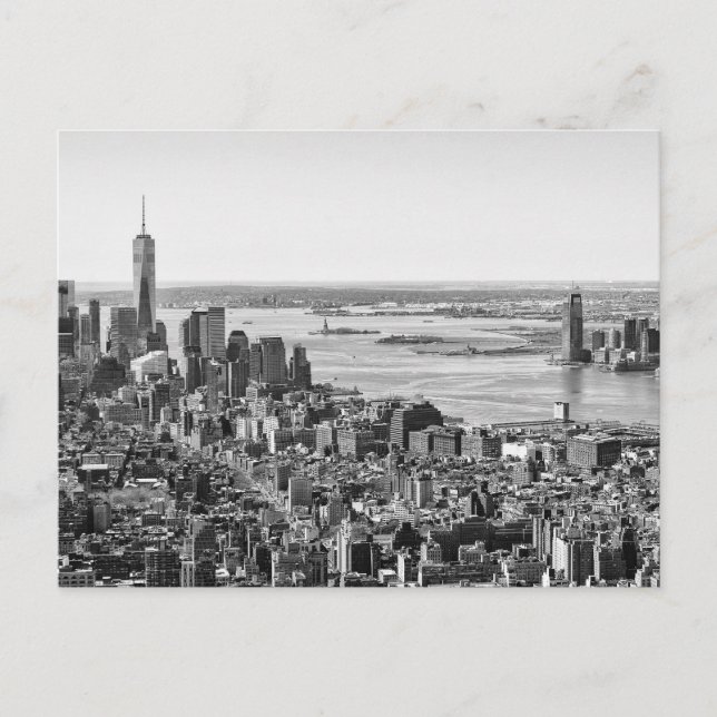 Postal Skyline Black White New York (Anverso)
