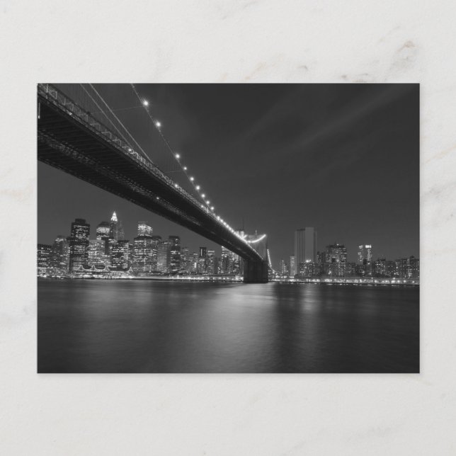 Postal Skyline Black White New York (Anverso)