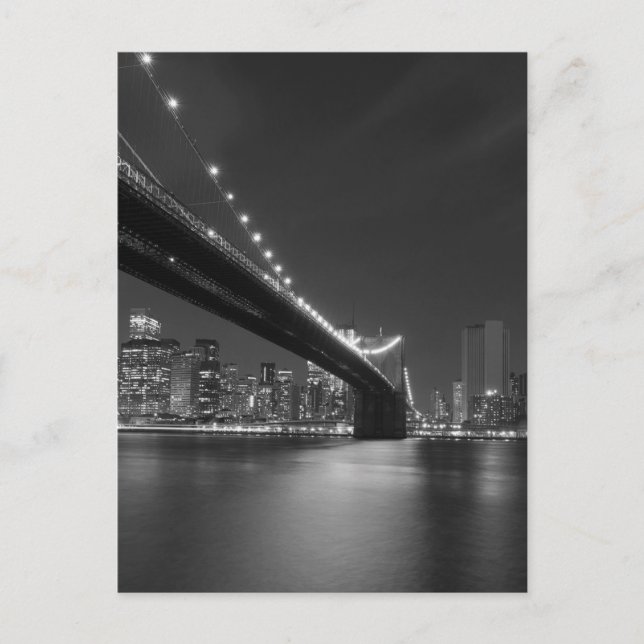 Postal Skyline Black White New York (Anverso)