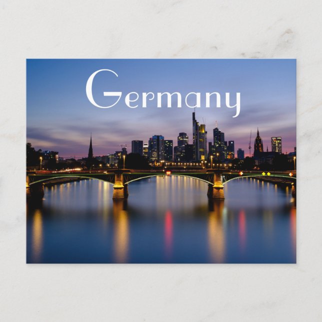 Postal Skyline de Alemania (Anverso)