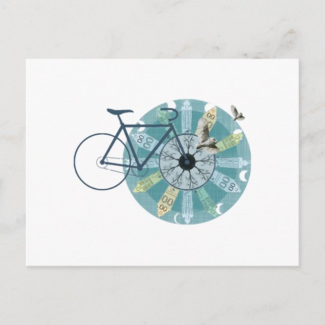 Postal Skyline de Ámsterdam (Anverso)