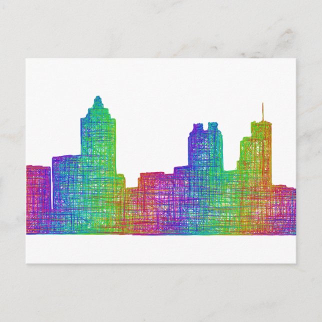 Postal Skyline de Atlanta (Anverso)