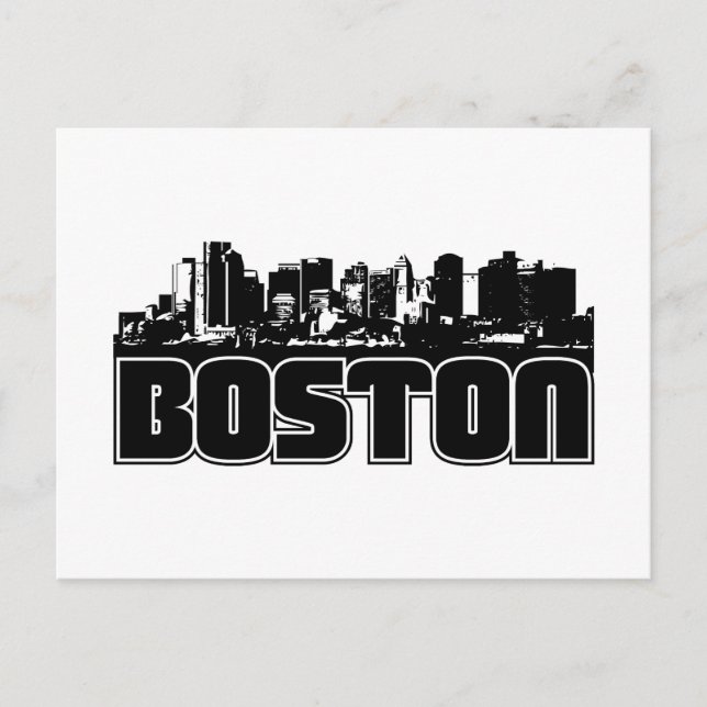 Postal Skyline de Boston (Anverso)
