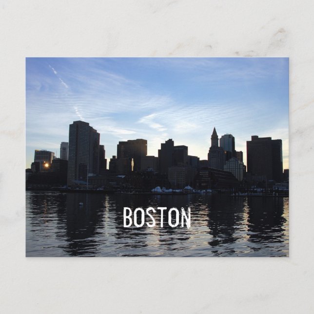 Postal Skyline de Boston (Anverso)