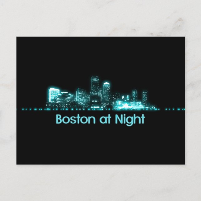 Postal Skyline de Boston (Anverso)
