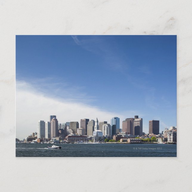 Postal Skyline de Boston, Massachusetts (Anverso)
