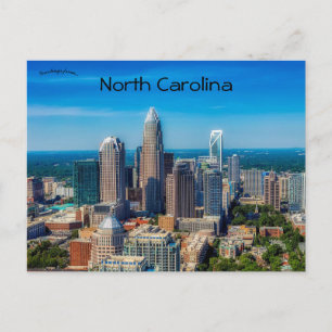 Postal Skyline de Charlotte Carolina del Norte