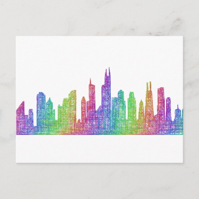 Postal Skyline de Chicago (Anverso)