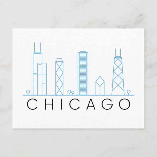 Postal Skyline de Chicago (Anverso)