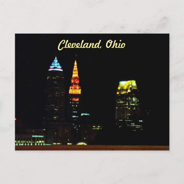 Postal Skyline de Cleveland (Anverso)