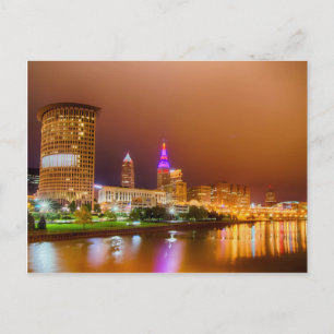 Postal skyline de cleveland ohio