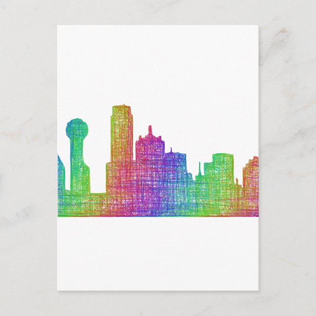 Postal Skyline de Dallas (Anverso)