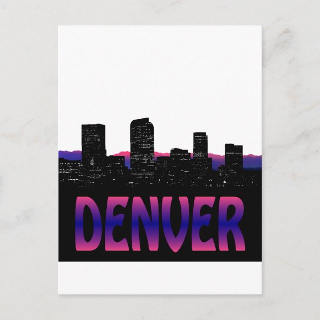 Postal Skyline de Denver Colorado (Anverso)