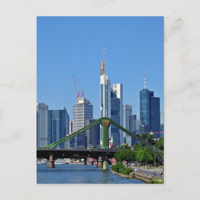 Postal Skyline de Frankfurt (Anverso)