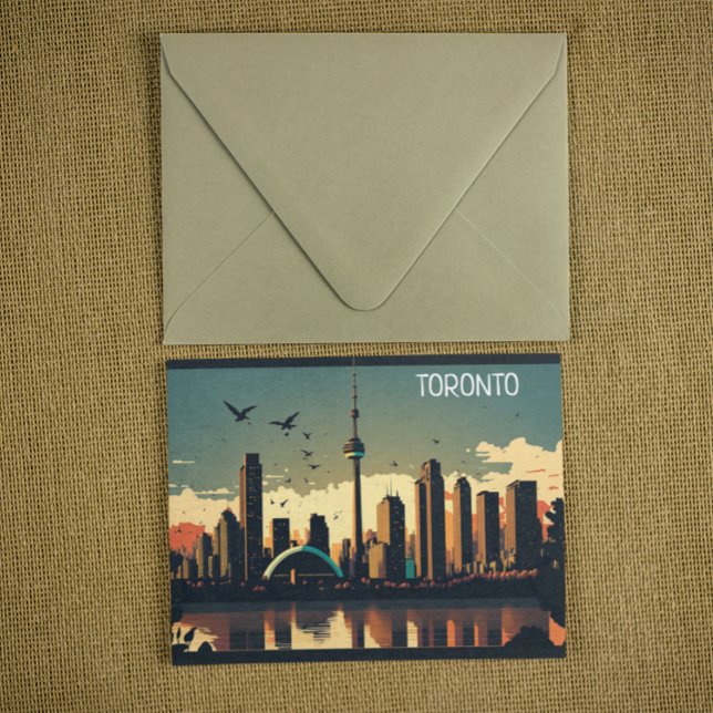 Postal Skyline de Guay Toronto Canada (toronto canada ontario city view postcard)