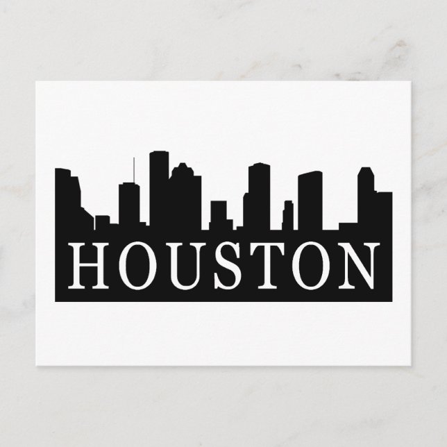Postal Skyline de Houston (Anverso)