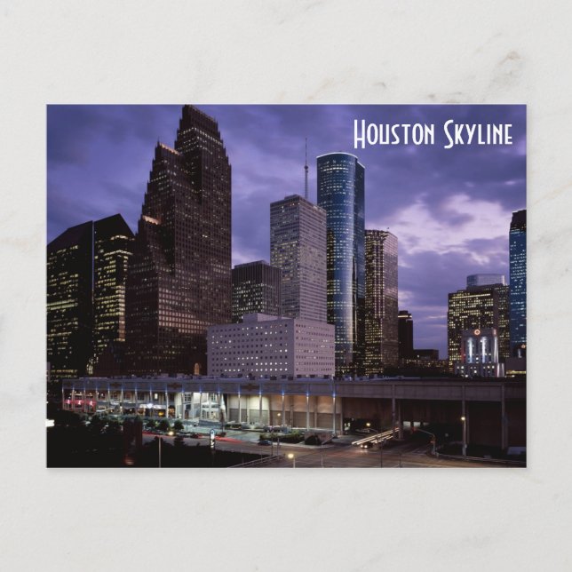 Postal Skyline de Houston (Anverso)