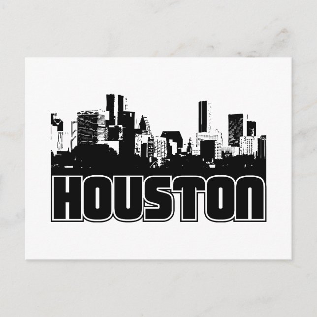 Postal Skyline de Houston (Anverso)