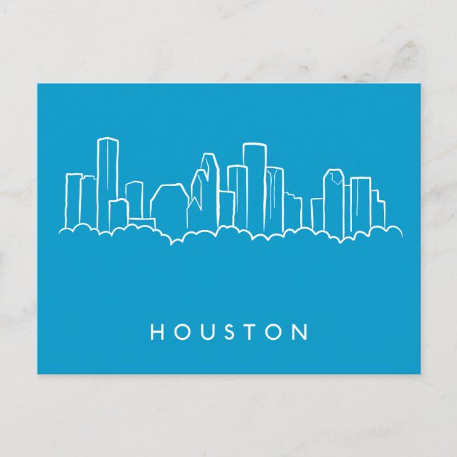 Postal Skyline de Houston (Anverso)