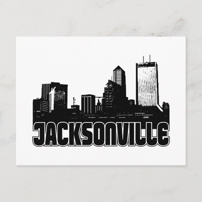 Postal Skyline de Jacksonville (Anverso)