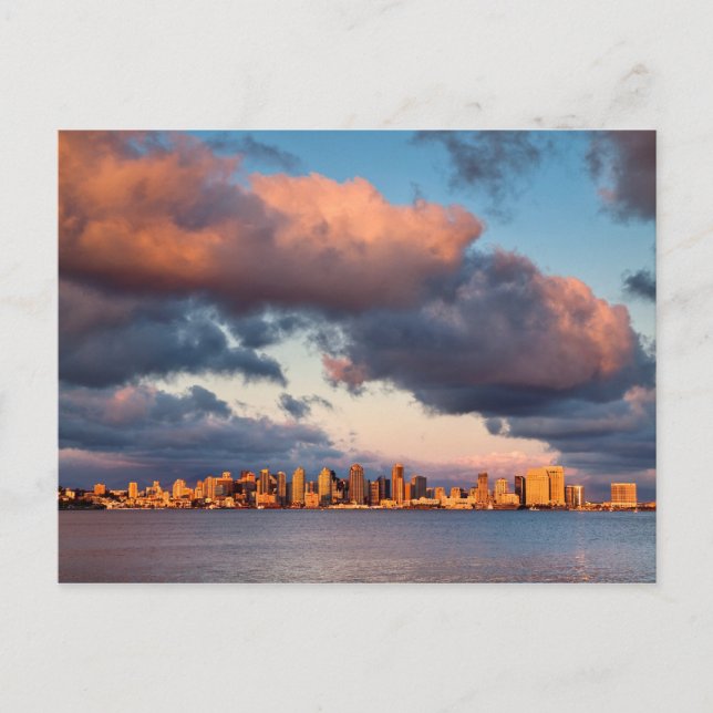 Postal Skyline de la bahía de San Diego (Anverso)