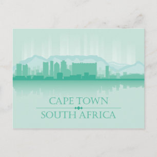 Postal Skyline de la ciudad Ciudad del Cabo, África