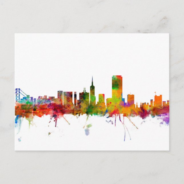 Postal Skyline de la ciudad de San Francisco (Anverso)
