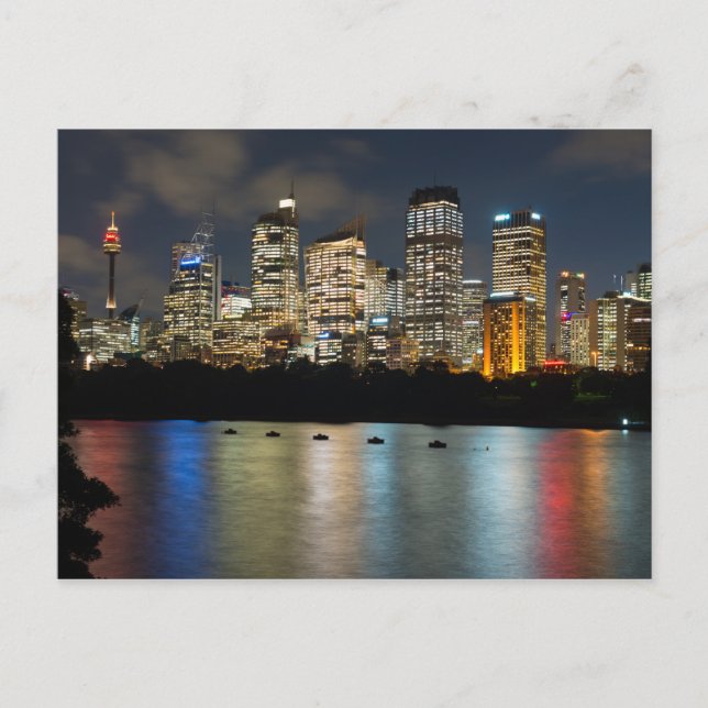 Postal Skyline de la ciudad de Sídney al atardecer, Austr (Anverso)