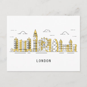 Postal Skyline de la ciudad   Londres, Inglaterra